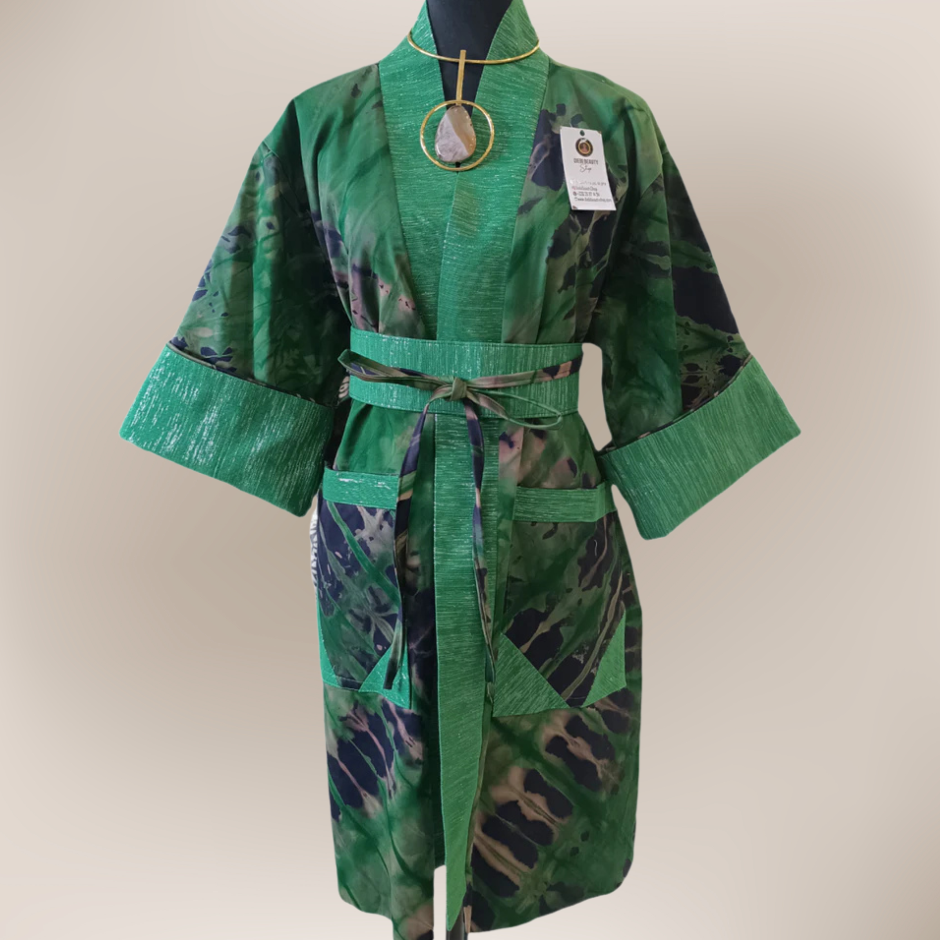 The Kélèya Kimono - Moss Garden