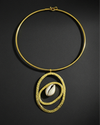 Adinkra cowrie choker