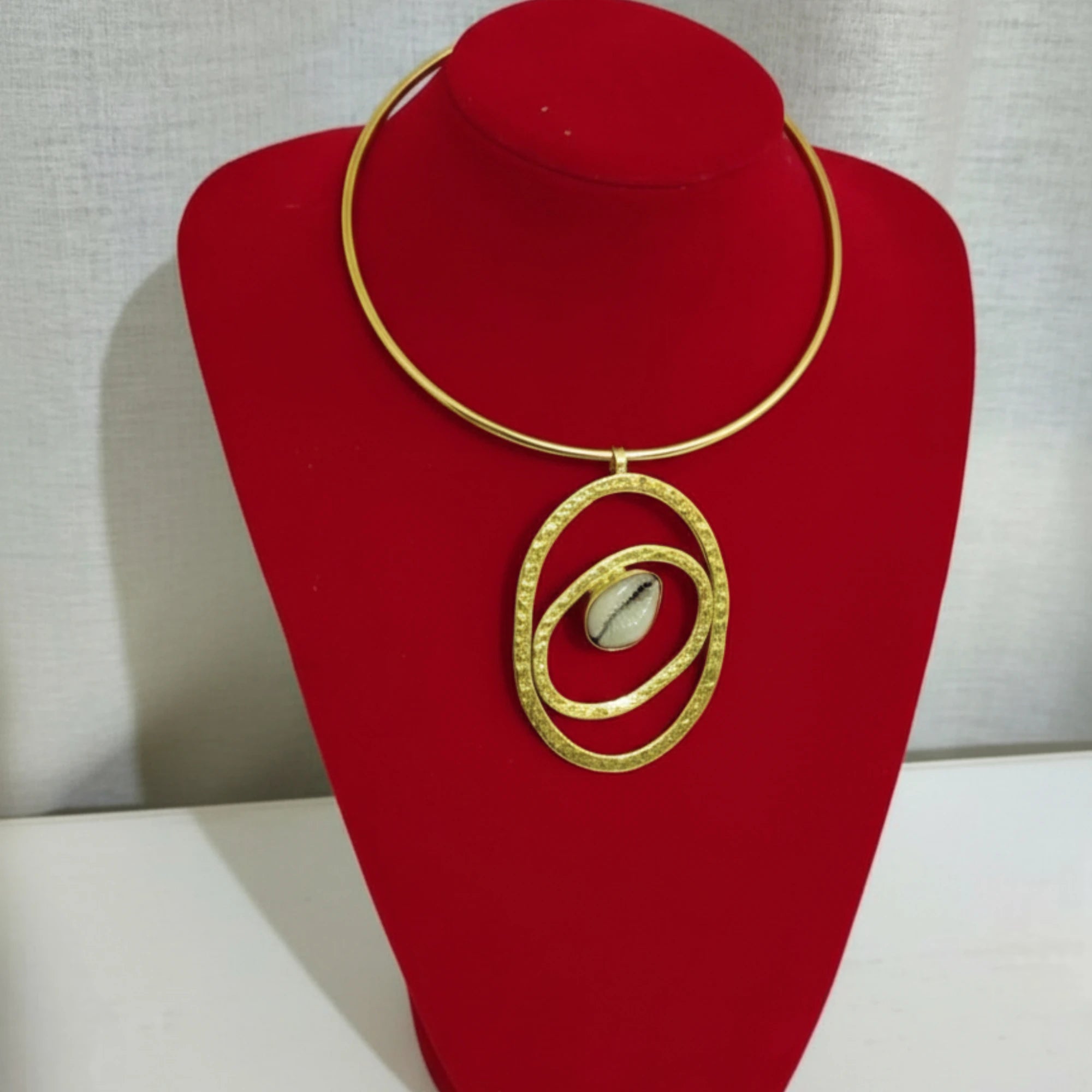 Adinkra cowrie choker