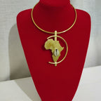 Sankofa cowrie choker