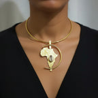 Sankofa cowrie choker