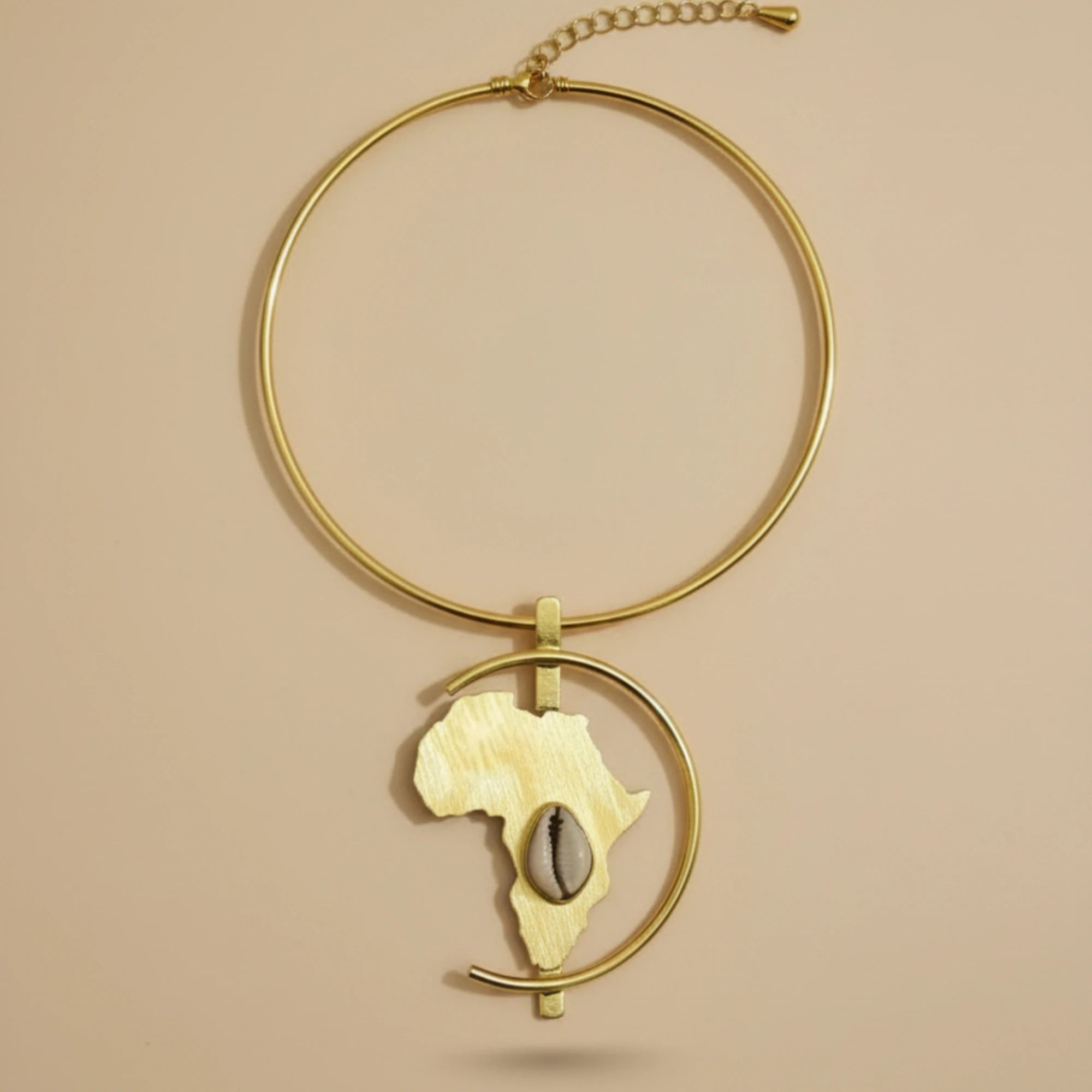 Sankofa cowrie choker