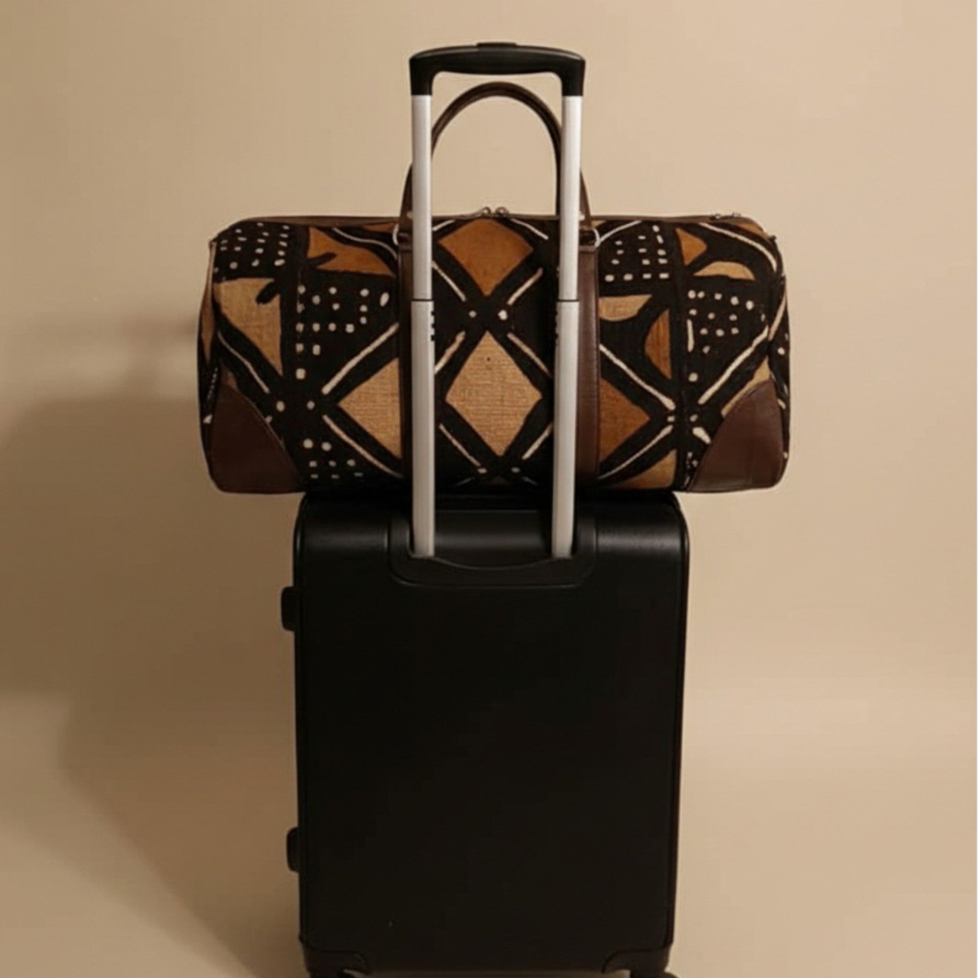 Bogolan travel bag - Malian compass