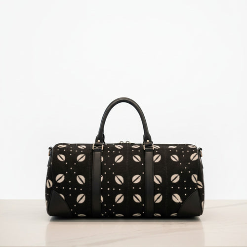 Bogolan travel bag - Cowrie shell