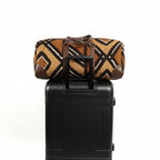 Bogolan travel bag - Geometric weave