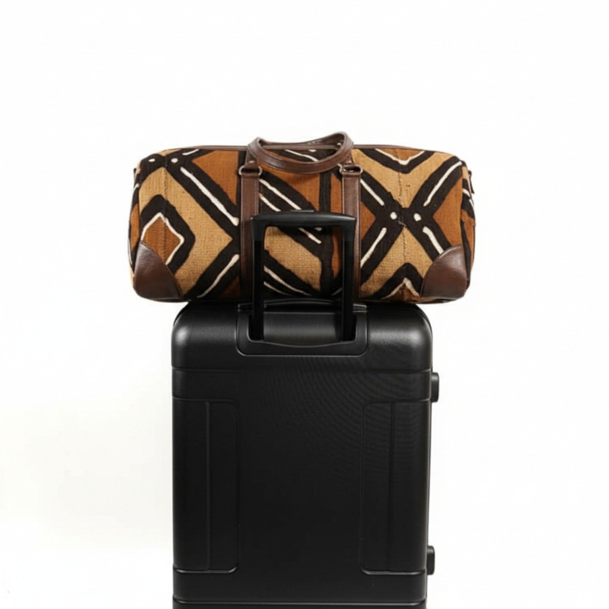 Bogolan travel bag - Geometric weave