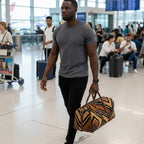 Bogolan travel bag - Geometric weave