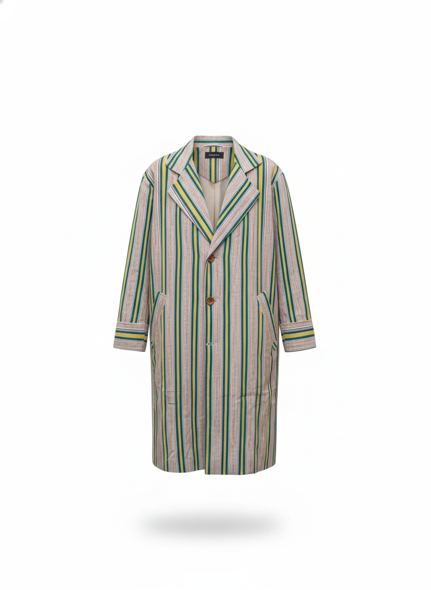 Striped Duster Coat