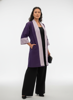 Contrast Panel Kimono Jacket