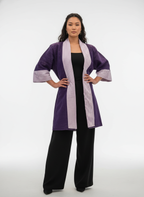 Contrast Panel Kimono Jacket