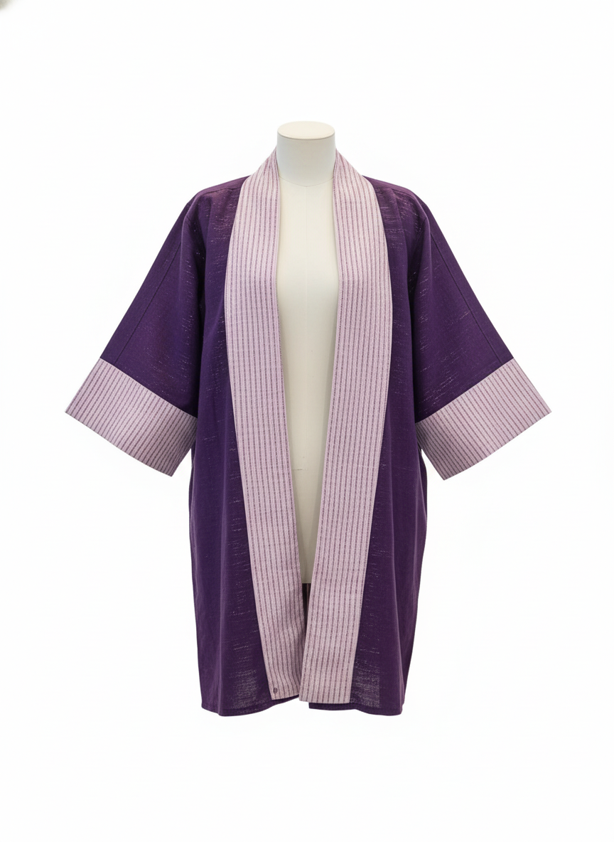 Contrast Panel Kimono Jacket