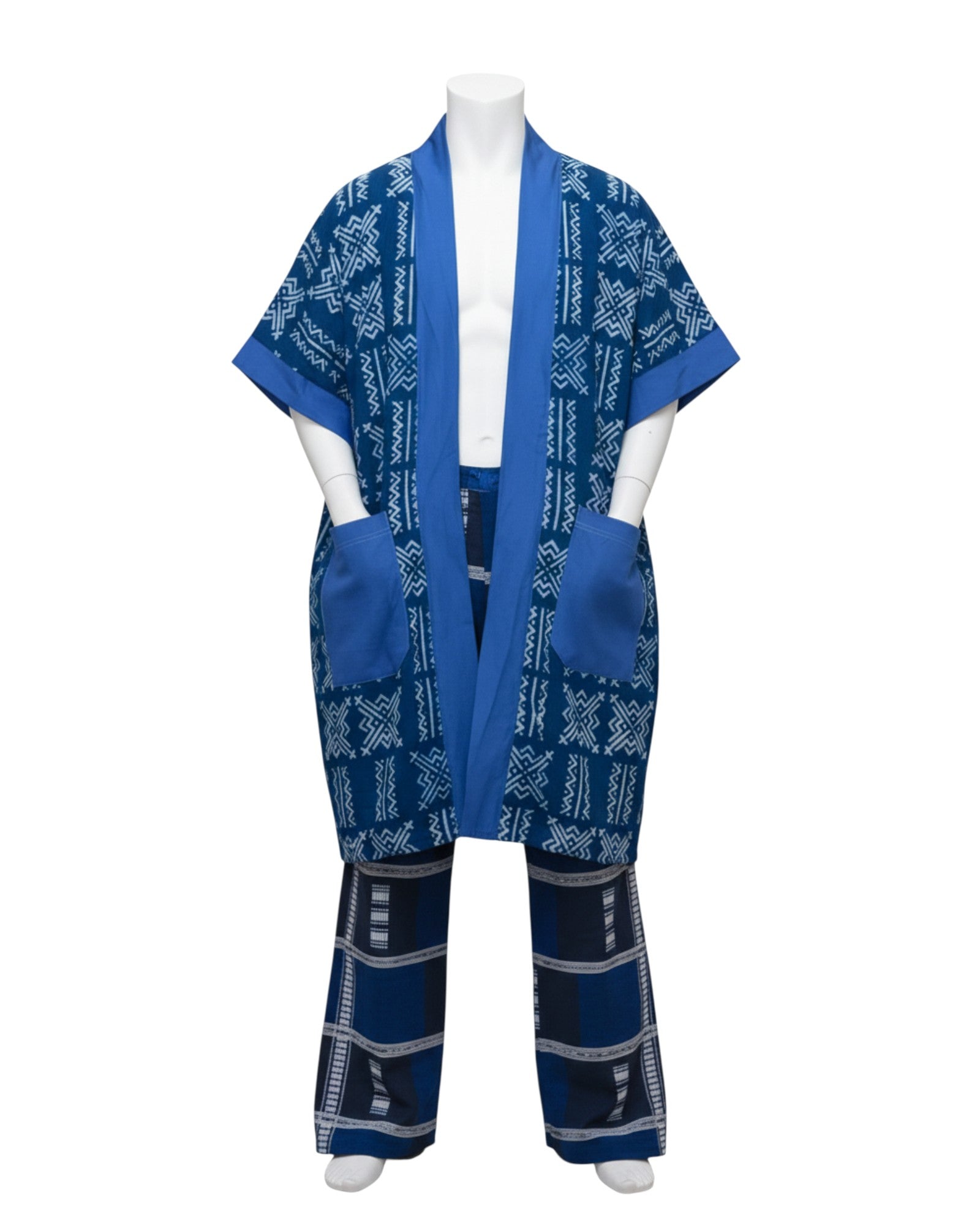 Indigo Patterned Kimono